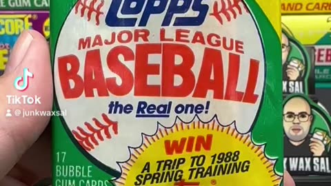 1987 Topps Baseball Pack