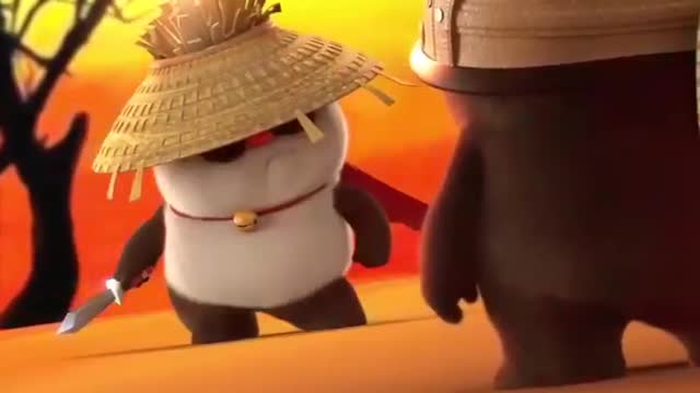 Funny Panda Fighting Animation