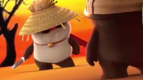 Funny Panda Fighting Animation