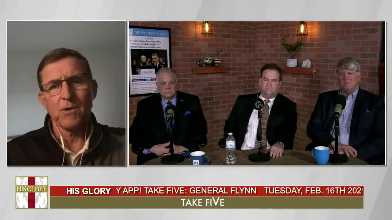 His Glory - Take Five: General Flynn Brings Hope interview 2/16/21