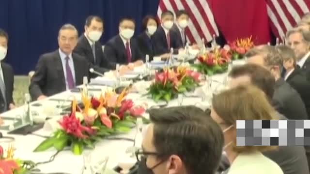 Chinese and U.S. foreign ministers Wang Yi and Blinken hold talks