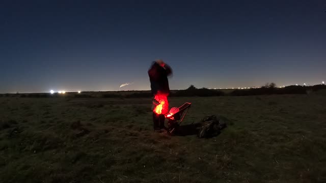 Night lapse overlooking Portsmouth UK