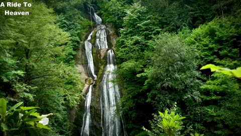 Waterfall View With Relaxing Music