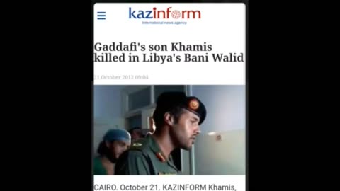 The Death of Khamis Gaddafi explained