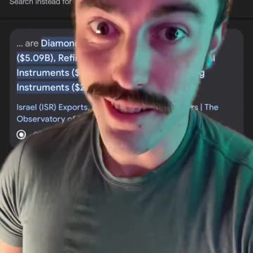 Uhhh… did you know that Israel’s #1 export is Diamonds?- Ian Carroll