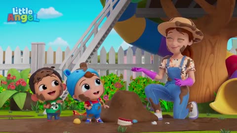 Mud Is So Fun! | @LittleAngel Kids Songs & Nursery Rhymes