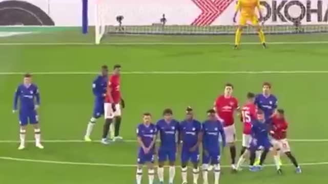 Rashford free kick vs Chelsea