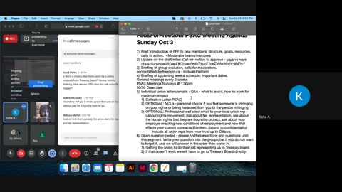 FFF PSAC Weekly Meeting: Oct 3