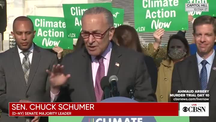 Schumer: "Last year with Covid was awful, but in a few years, because of climate change, each year will be worse than Covid"