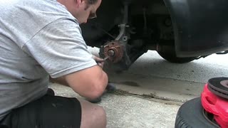 Chevy Aveo 2006 how to change a knuckle bearing start to finish