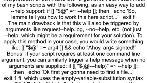 How to process variable arguments to a shell script