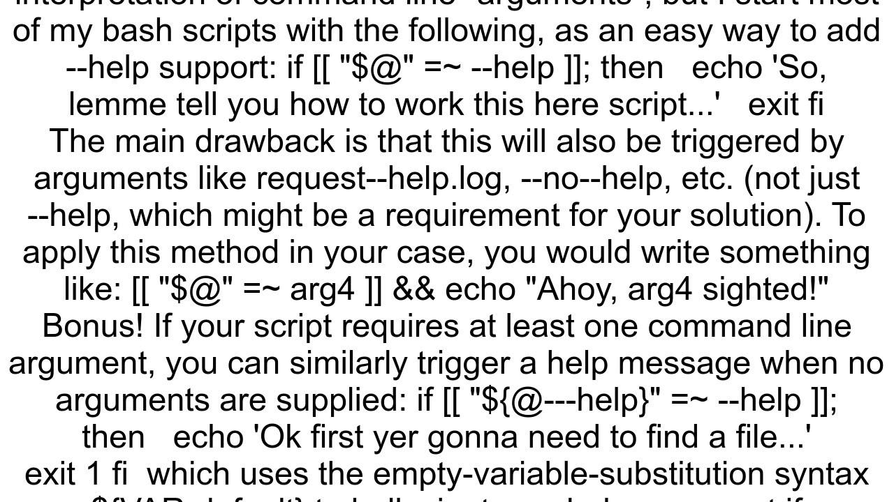 How to process variable arguments to a shell script