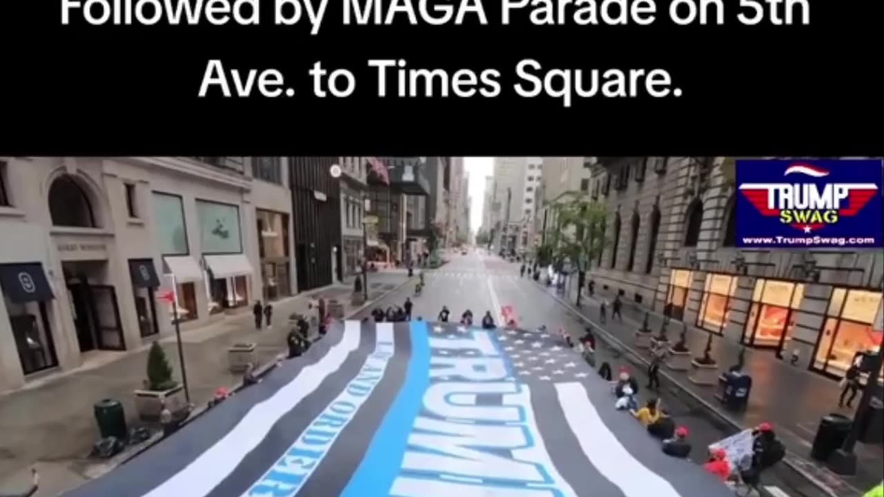 Remember This? Unfurling of World's Largest Trump Flag...