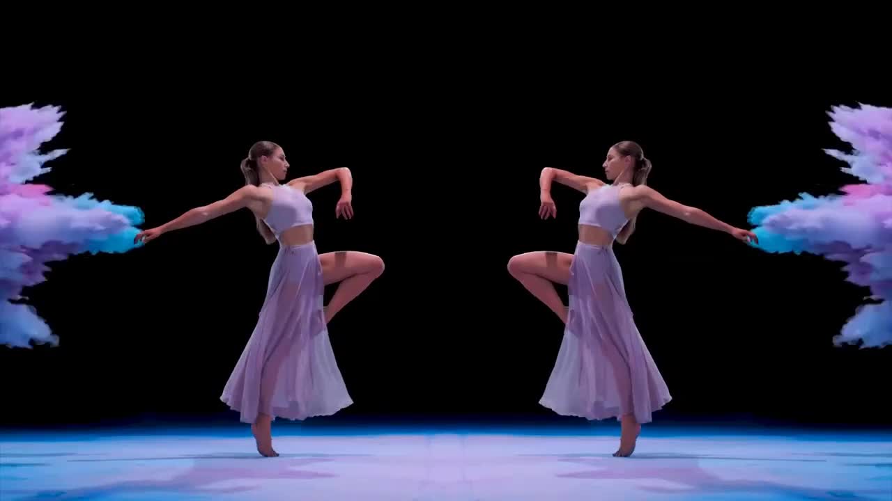 Mesmerizing dances in colored smoke