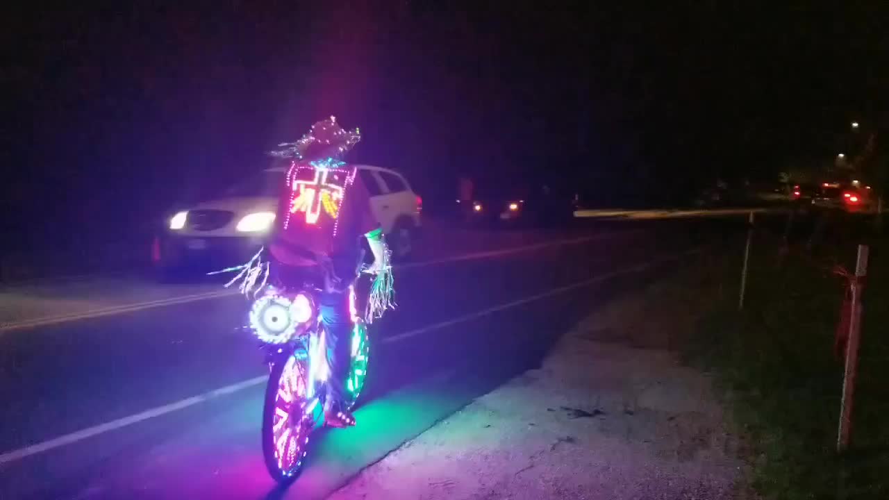 #lightsrider Riding With Night Lights 2