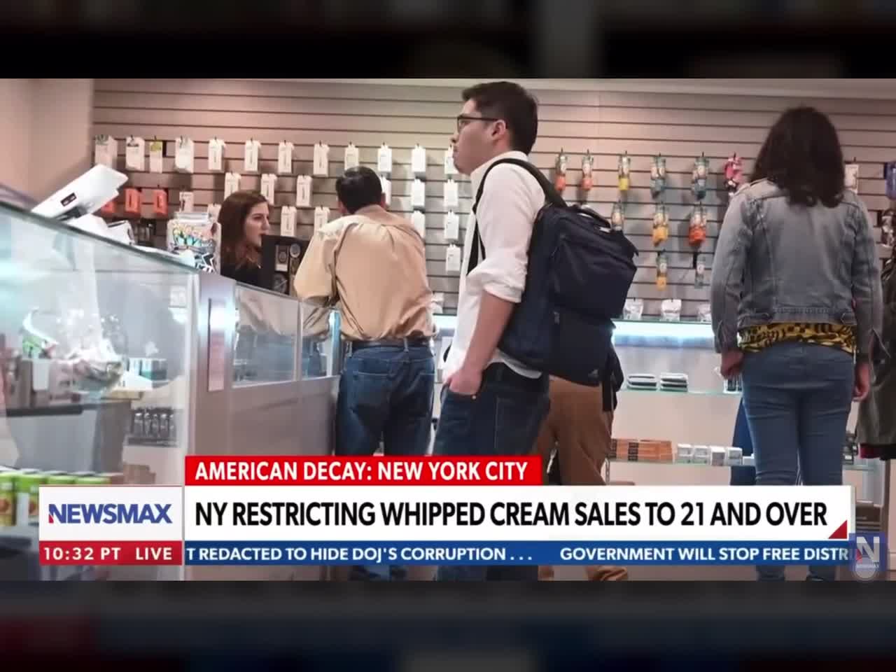 You now have to be 21 or older to buy whip cream in New York.