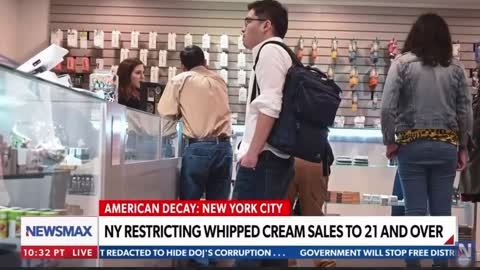 You now have to be 21 or older to buy whip cream in New York.