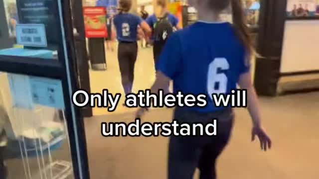 Only athletes can understand that