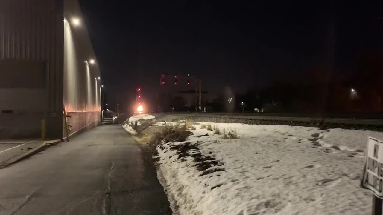 Night Rail Watching Rochester, NY Blossom Rd. 2/27/21