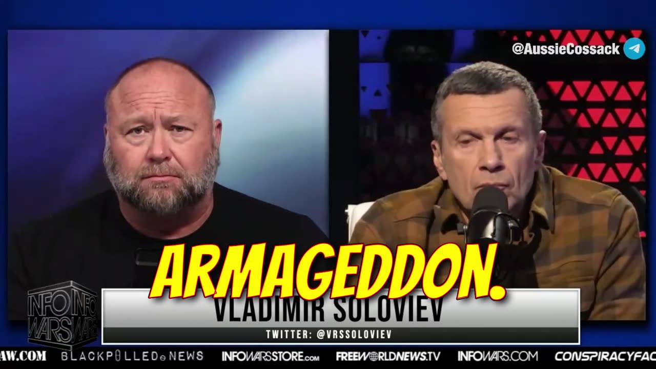 Soloviev's Armageddon warning to Alex Jones