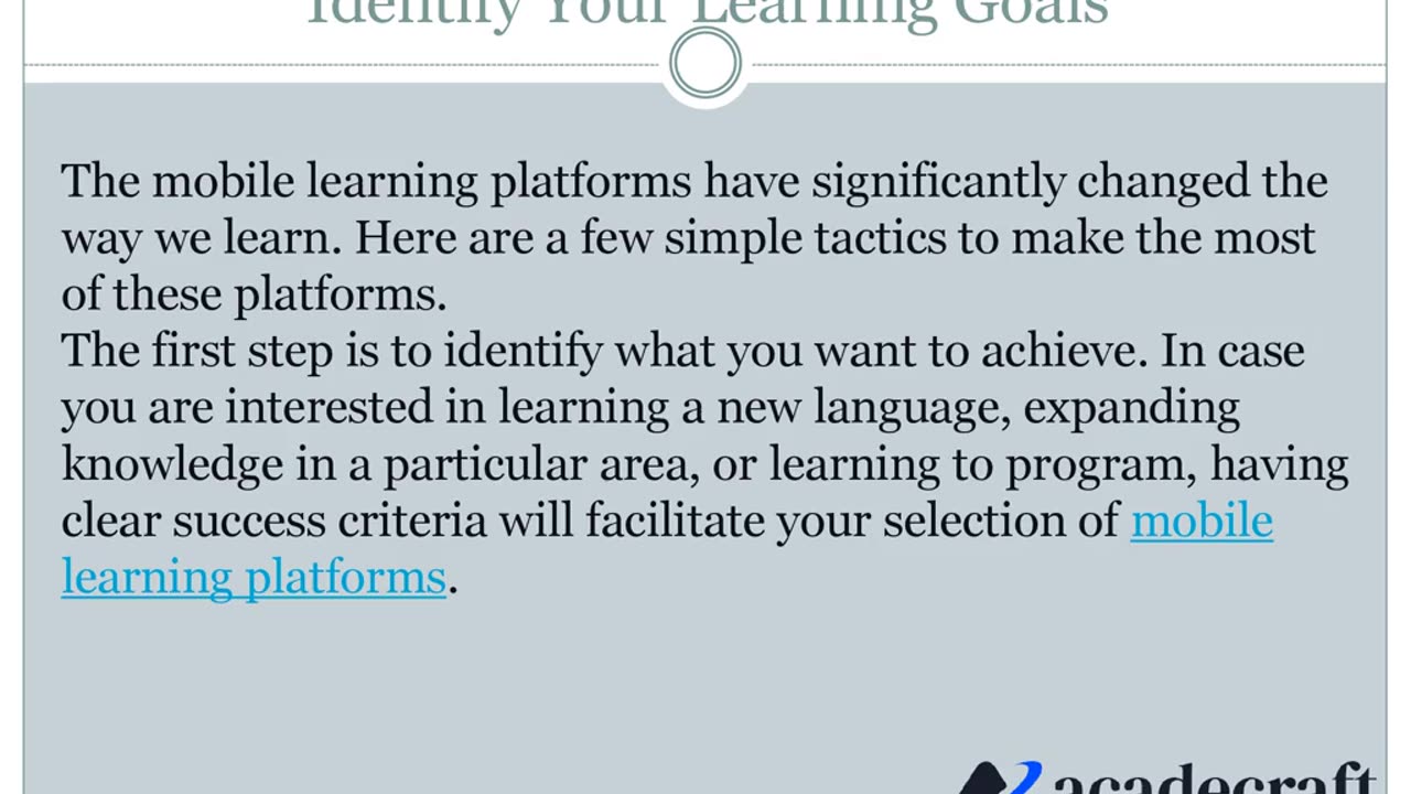 How to Utilize Mobile Learning Platforms