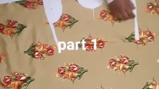 Cute gathered umbrella frock cutting trick tutorial in an easy way