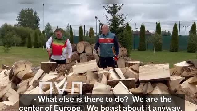 Absolutely EPIC trolling by Belarus president Lukashenko, who is getting fire wood ready