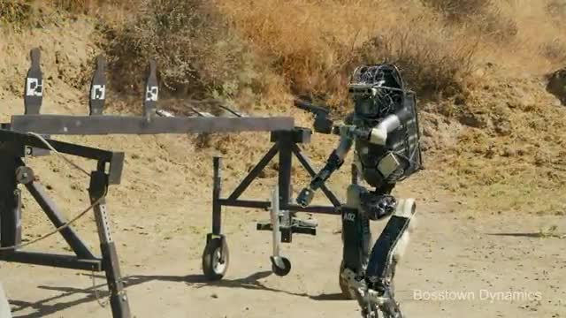 Powerful technology in the United States. Build a smart intelligent soldier robot