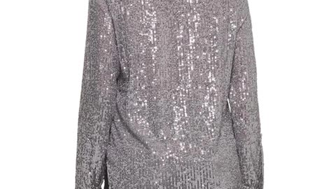 Calvin Klein Womens Sparkly Tunic Long Sleeve