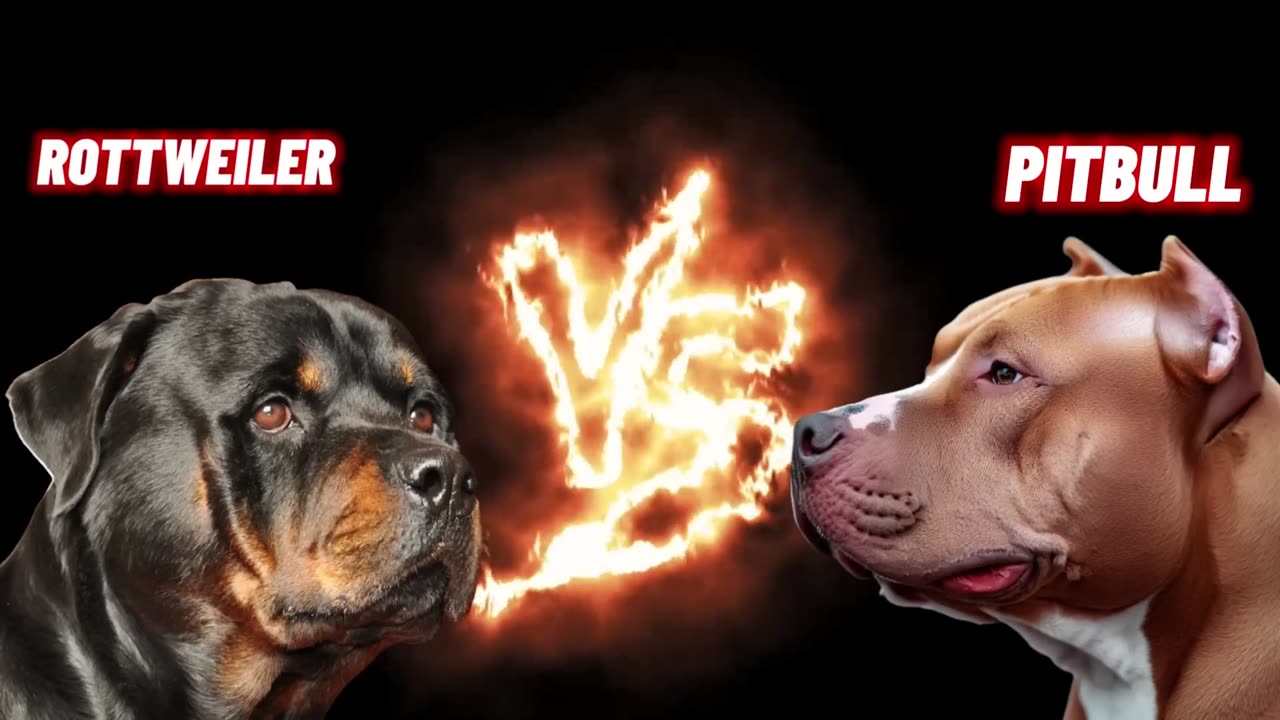 Rottweiler vs Pitbull Terrier Dog Pitbull vs Rottweiler Real Fight_