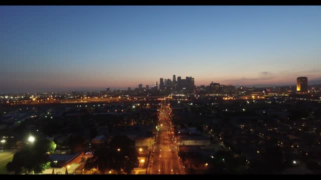 Los Angeles City Sunset & Night Lights