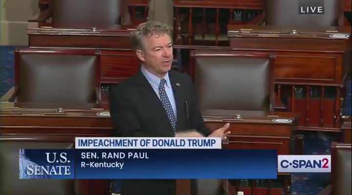 Senator Rand Paul on incitement and impeachment