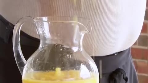 Fresh lemon juice prank