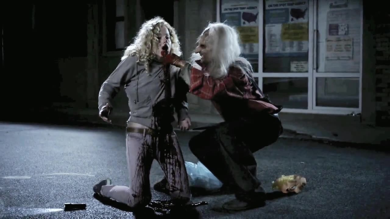 Wrong Turn 5 Bloodlines Cannibal feed the girl by her own GATS
