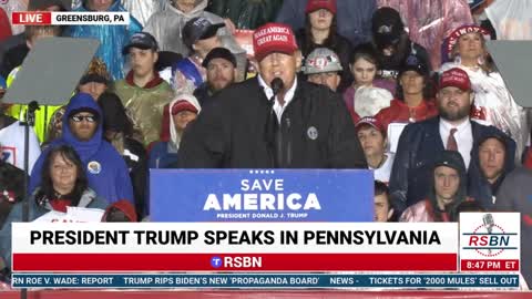 FULL SPEECH: President Donald J. Trump Speech in Greensburg, PA 5/6/22