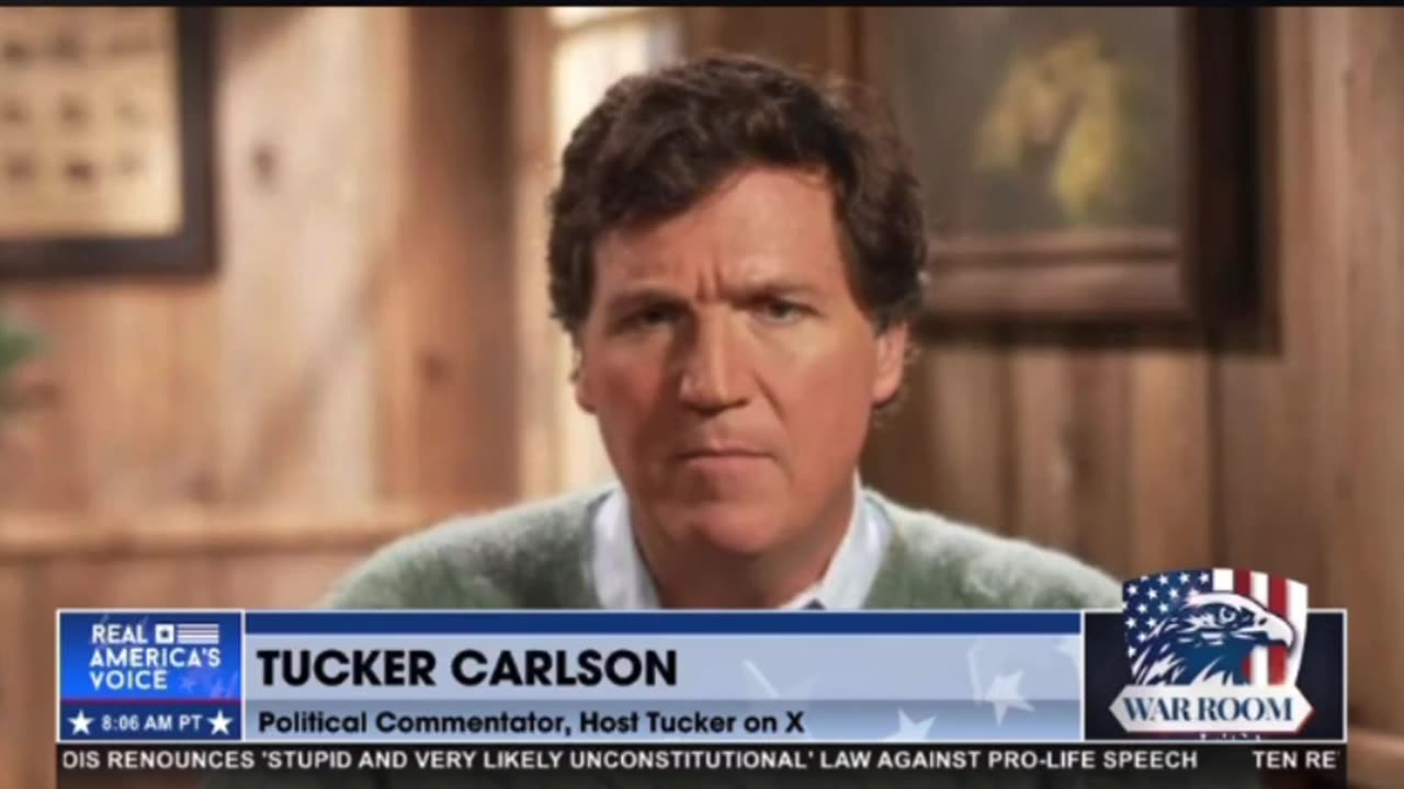 Tucker on War Room part 1
