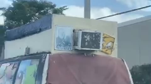 Air Conditioner on a Van