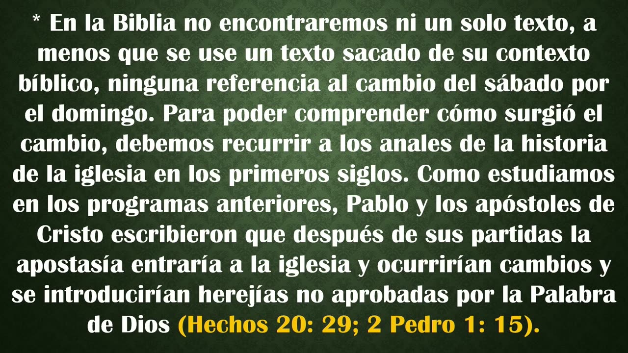 16. La Santidad del Domingo Durante la Edad Oscura #1 - Pr. John Lopera