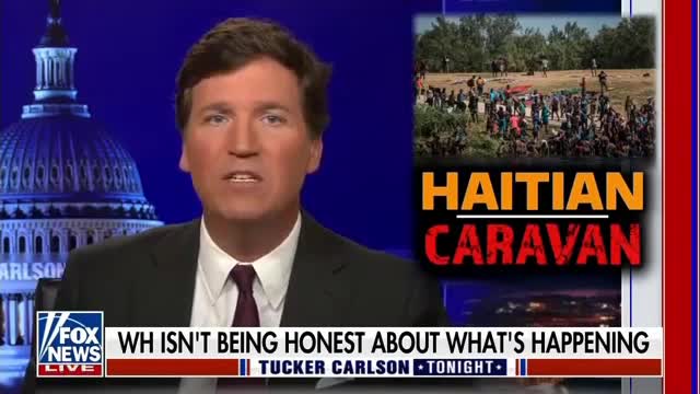 Tucker Carlson blasts Biden for championing the so-called 'Great Replacement'