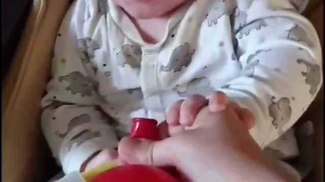 Baby laughing funny video