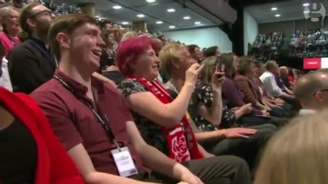 Boos as Corbyn mentions Daily Mail in conference speech