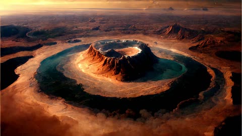 Olympus Mons 3 Billion Years Ago - Water on Ancient Mars