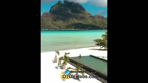 #1 view of Bora Bora pool to ocean 2-1