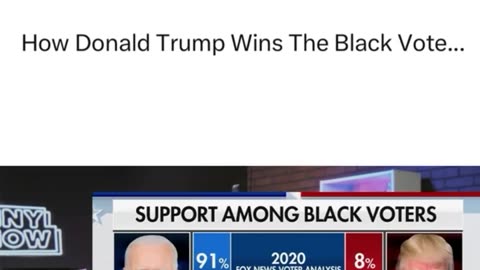 Trump's got the black vote!