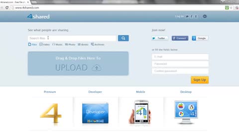 4shared - How to Use it
