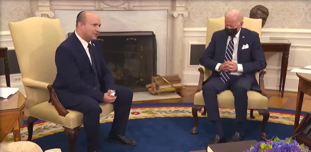 Biden Appears To Fall Asleep During Meeting with Israeli PM Naftali Bennett