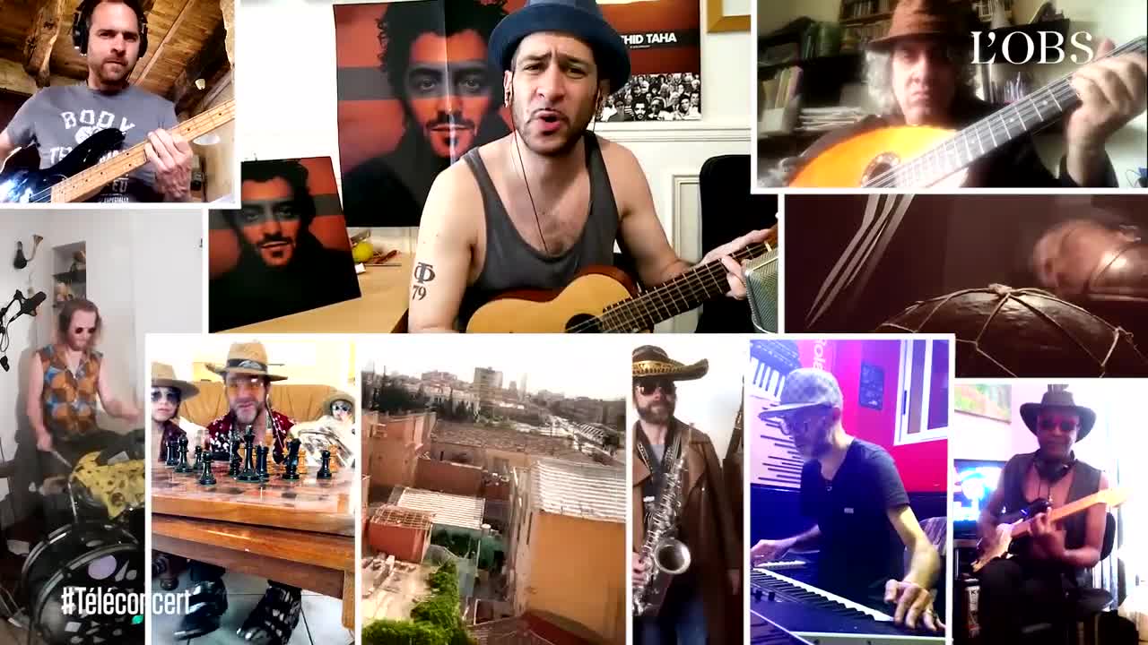 La Caravane Passe rend hommage à Rachid Taha avec ses musiciens en jouan