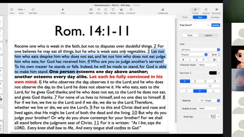 Hermeneutics - Class 5 - ACU