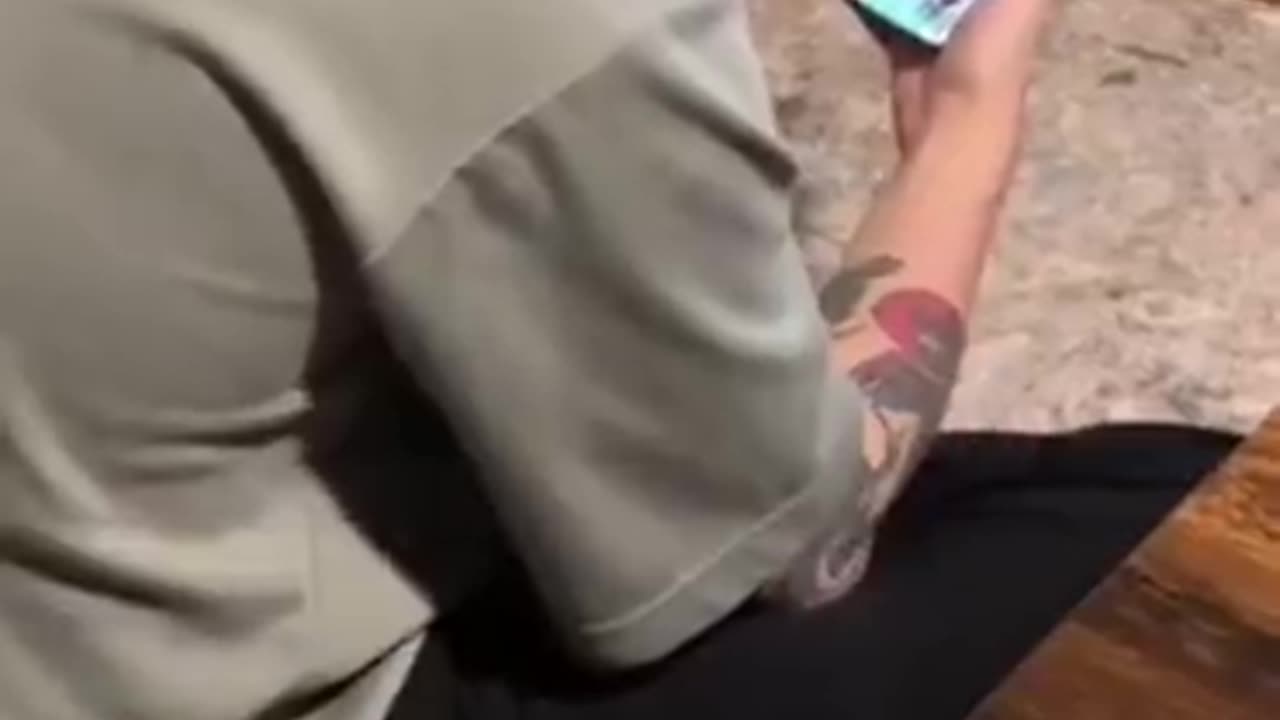 Video of a man facetiming his his father who is police in miami