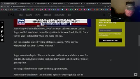 911 operator in Buffalo, NY was fired for hanging up on caller during shooting